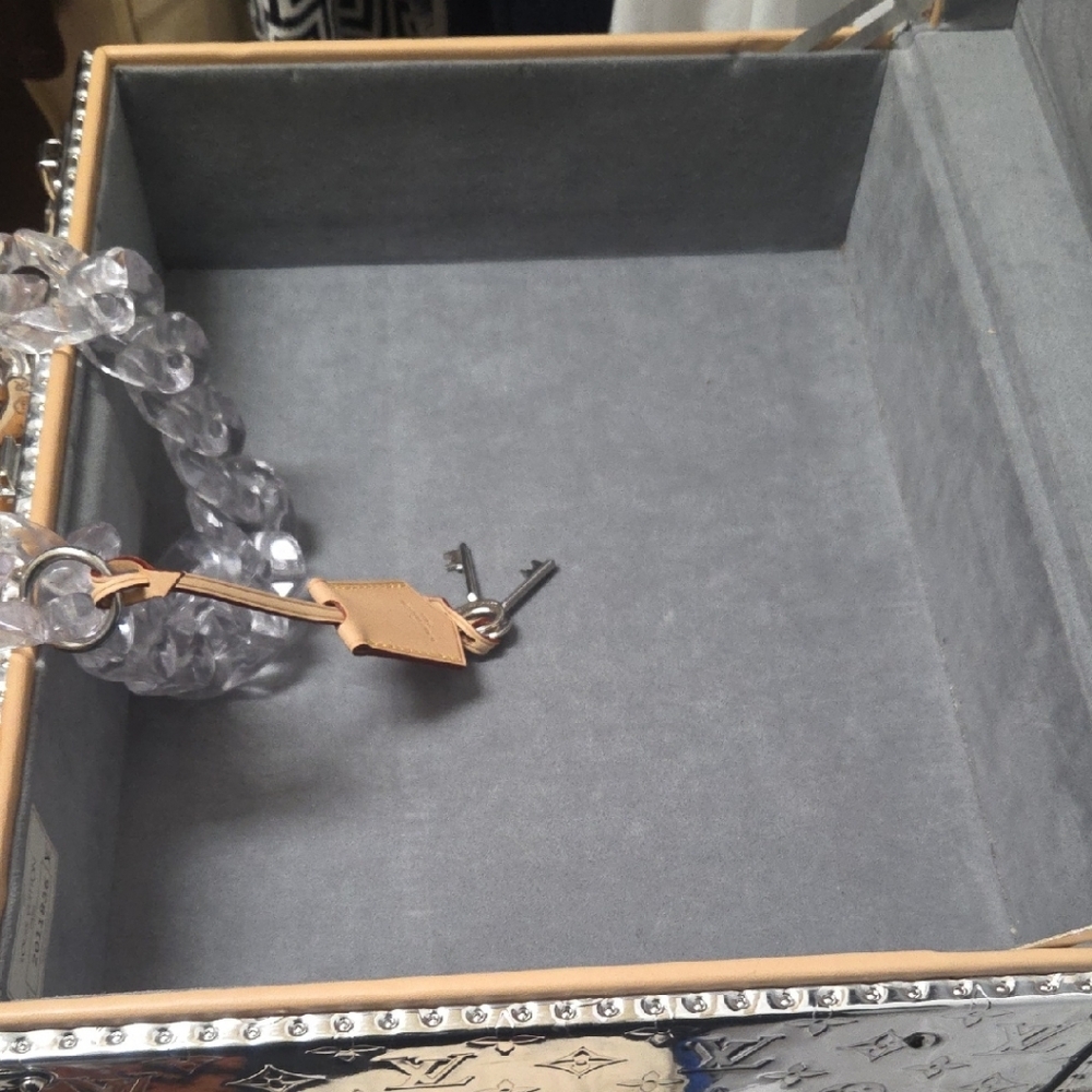 Louis Vuitton Silver and Tan Travel Bag - Picture 7 of 15